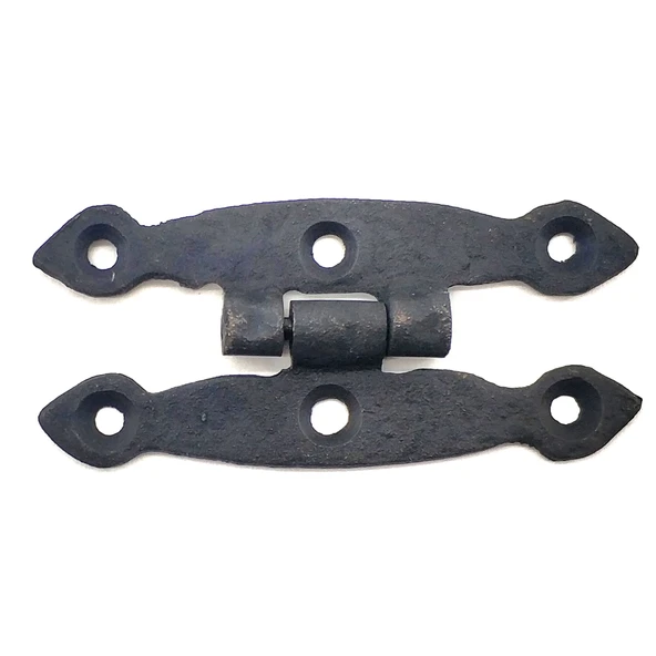 Antika Tarz Dekoratif Pirinç Dar Menteşe - 75x39 mm, Oksit ürün görseli 1