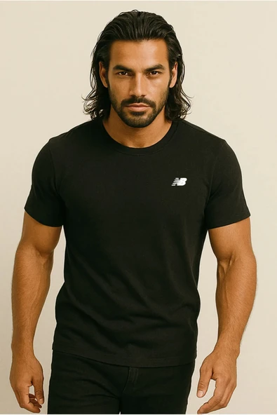 New Balance MNT1537 Erkek Siyah T-Shirt - MNT1537 ürün görseli 1