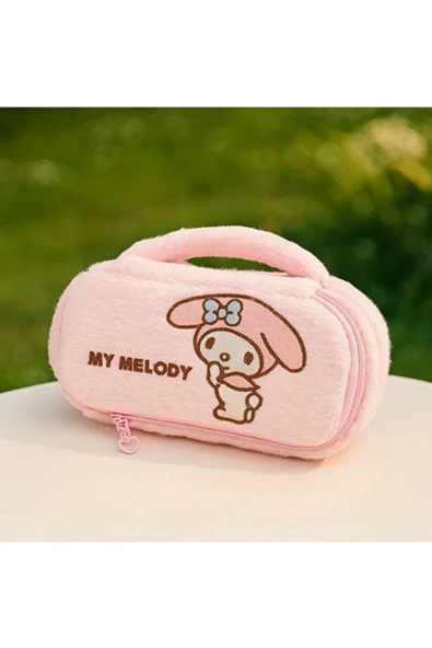 Sanrio Kuromi My Melody Kalem Kutu Pembe Makyaj Çantası ürün görseli 1