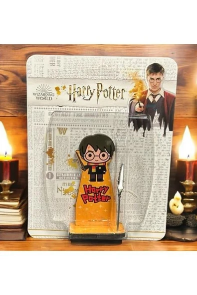 Harry Potter Lisanslı Masa Üstü Ahşap Not Tutucu ürün görseli 1