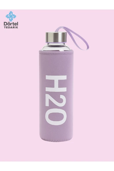 Tohana H2o Kılıflı Cam Matara 600 Ml ürün görseli 1