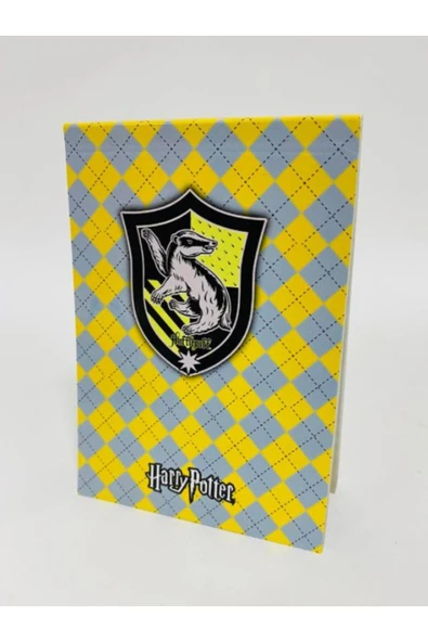 Harry Potter Lisanslı Hufflepuff Notepad - Resim 2