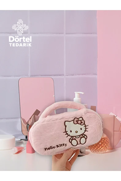 Sanrio Kuromi My Melody Hello Kitty Pochacco Kalem Kutu Pembe Makyaj Çantası ürün görseli 1