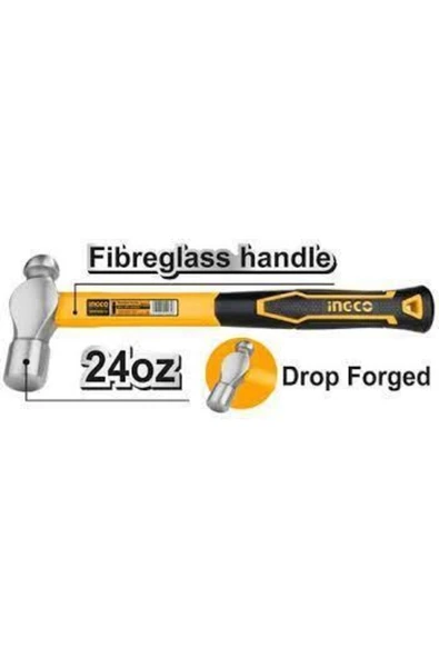 Ingco Fiberglass Saplı Balyoz 660g Ing-hbph88024 ürün görseli 1