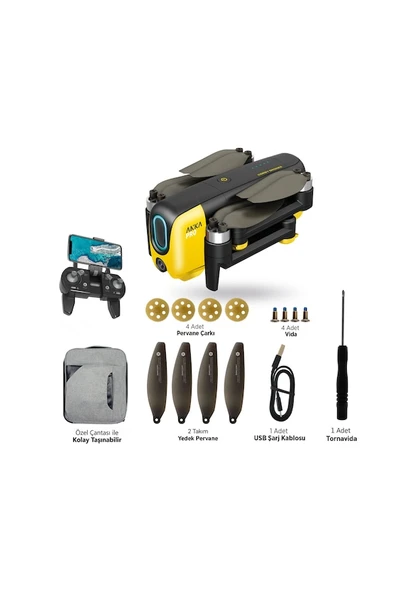 CORBY CX019 Anka Pro Tek Bataryalı 2K GPS Smart Drone ürün görseli 1