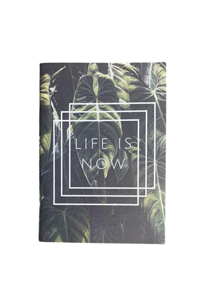 "Life Is Now" Çizgisiz Defter Sert Kapak ürün görseli 1