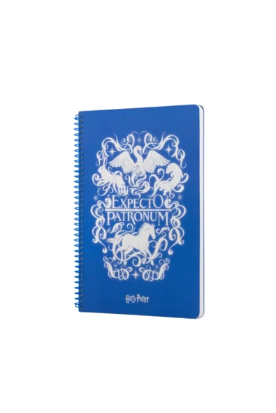 Spiralli Defter Harry Potter Expecto Mavi Çizgili Defter 80 YP.17x24 DFT-388449 ürün görseli 1