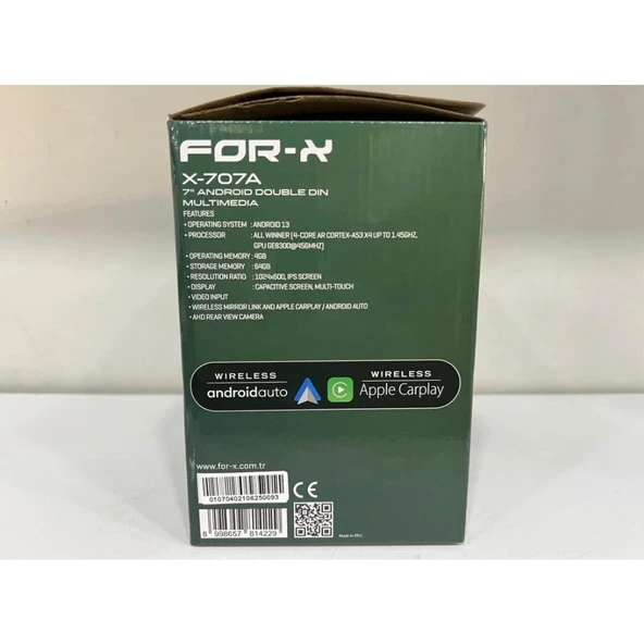 X-707A UYUMLU ANDROİD 7 İNÇ DOUBLE TEYP 4/64 PRO - Resim 5