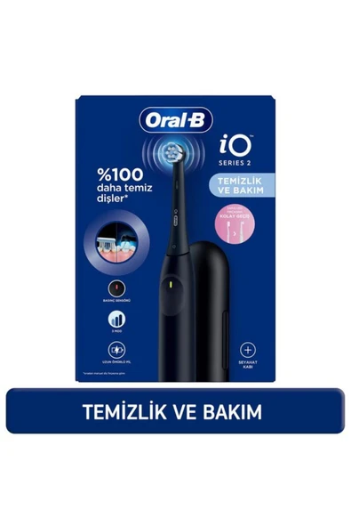 Oral-B iO 2 Siyah Şarjlı Diş Fırçası ürün görseli 1