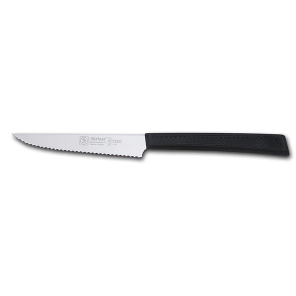 61107 - Sürmene Lazerli Tırtıklı Biftek / Steak Bıçağı 12 cm ürün görseli 1