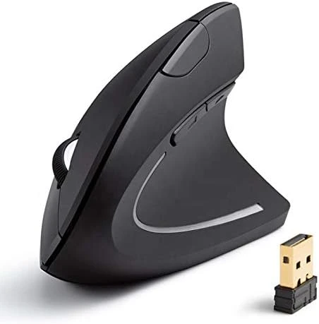 Kablosuz Dikey Mouse Wireless 800/1200/1600 Dpi Pilli ürün görseli 1