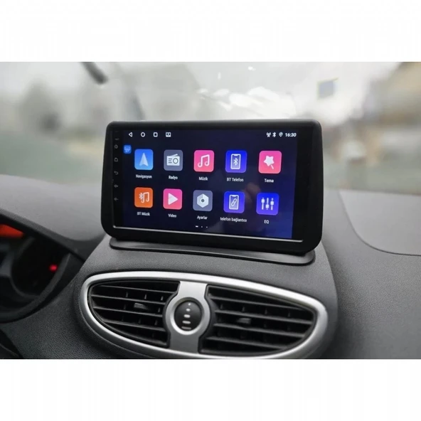 RENAULT CLİO 3 İLE UYUMLU ANDROİD 2+32GB MULTİMEDYA CARPLAY KAMERA IPS ürün görseli 1
