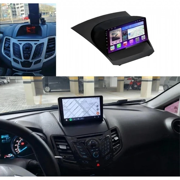 FORD FİESTA (2009-2018)-9''ANDROİD GERÇEK 2 32GB/4 ÇEKİRDEK 1.6GHZ/WİFİ-BT-CARPLAY-KAMERALI ürün görseli 1