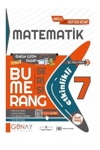 7. Sınıf Matematik Etkinlikli Bumerang Serisi ürün görseli 1
