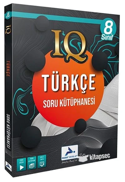 8. Sınıf Türkçe IQ Soru Kütüphanesi Paraf Yayınları ürün görseli 1
