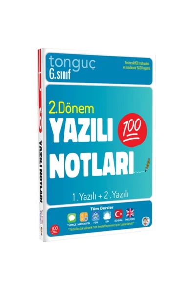 6. Sınıf Yazılı Notları 2. Dönem 1. 2. Yazı ürün görseli 1