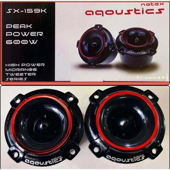 NETEX SX-159 DOM TWEETER KIRMIZI - Resim 2