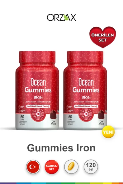 Ocean Gummies Iron 60 Jel Form 2 Adet ürün görseli 1