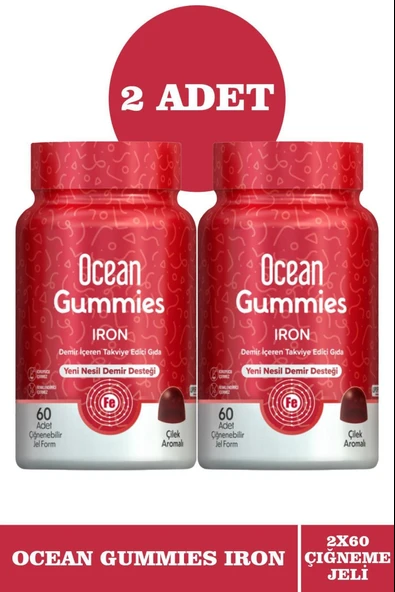 Ocean Gummies Iron 60 Jel Form 2 Adet ürün görseli 1