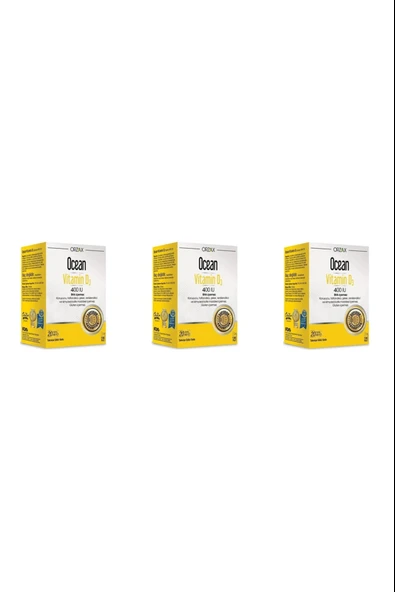 Ocean Vitamin D3 400 IU Sprey 3 Adet ürün görseli 1