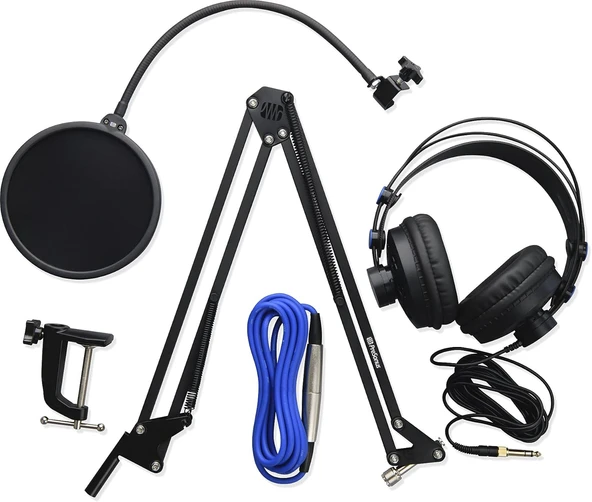 Presonus Broadcast Accessory Pack, Masaüstü Boom Kolu, Kulaklık, Pop Filtre Ve Kablodan Oluşan Akses ürün görseli 1
