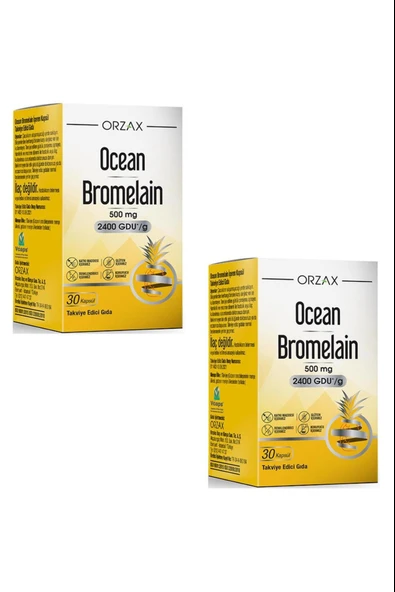 Ocean Bromelain 500 mg 30 Kapsül 2 Adet ürün görseli 1