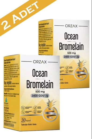 Ocean Bromelain 500 mg 30 Kapsül 2 Adet ürün görseli 1