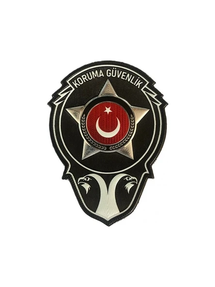 Koruma Güvenlik Gögüs Arması 3d, Yeni Model Tip Cırtlı, Standart Ölçü, 1.sınıf Kalite ürün görseli 1