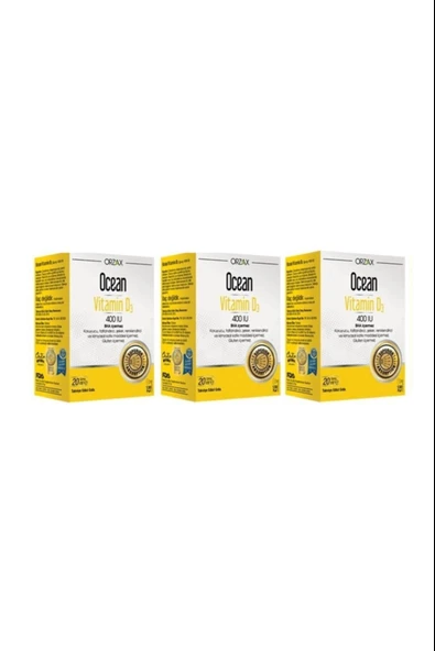 Ocean Vitamin D3 400 IU Sprey 3 Adet ürün görseli 1