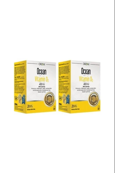 Ocean Vitamin D3 400 IU Sprey 2 Adet ürün görseli 1