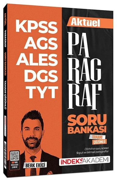 İndeks Aktüel Kpss Ales Dgs Tyt Paragraf Çözümlü Soru Bankası Berk Ekici ürün görseli 1