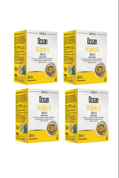 Ocean Vitamin D3 400 IU Sprey 4 Adet ürün görseli 1