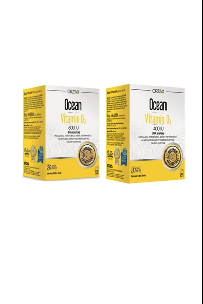 Ocean Vitamin D3 400 IU Sprey 2 Adet ürün görseli 1