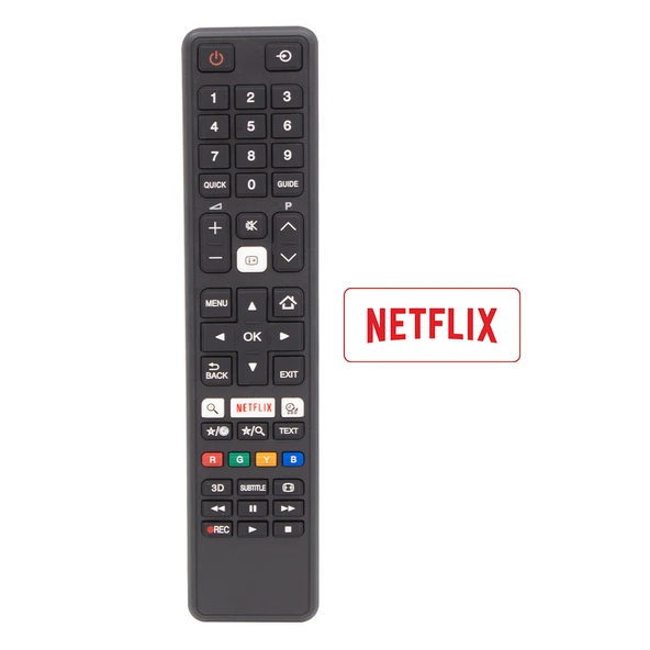 WEKO KL TOSHIBA CT-8053 NETFLIX TUŞLU SİYAH LCD LED TV KUMANDA ürün görseli 1