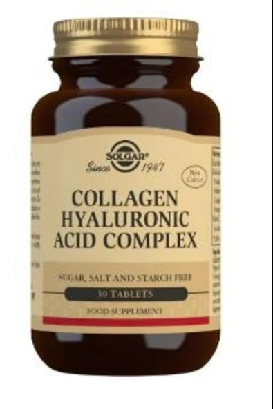 Solgar Hyaluronic Acid Collagen Complex 120 mg 30 Tablet - Resim 2