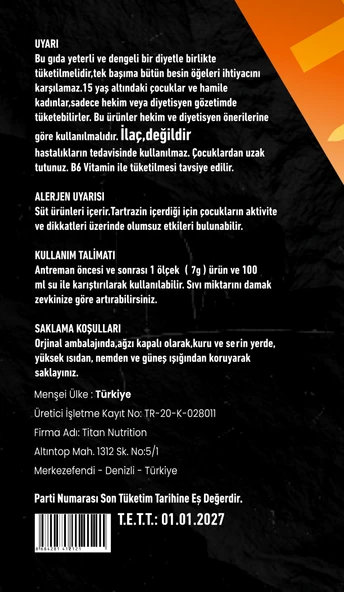 Titan Premium EAA Powder 300 Gr-Ananas Aroma-Shaker Hediye ! - Resim 3
