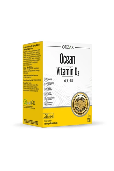 Ocean Vitamin D3 400 IU Sprey ürün görseli 1