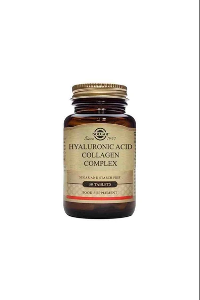 Solgar Hyaluronic Acid Collagen Complex 120 mg 30 Tablet - Resim 2