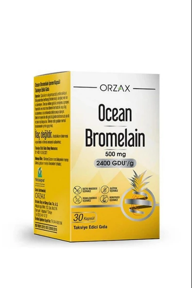 Ocean Bromelain 500 mg 30 Kapsül ürün görseli 1