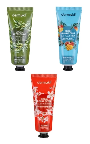 3’Lü Set Mango/Kiraz/Zeytinyağlı El Ve Vücut Kremi 75 Ml ürün görseli 1