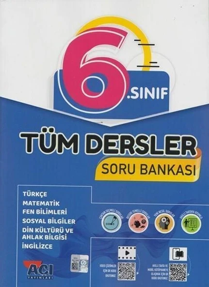 6. Sınıf Tüm Dersler Soru Bankası Açı Yayınları ürün görseli 1