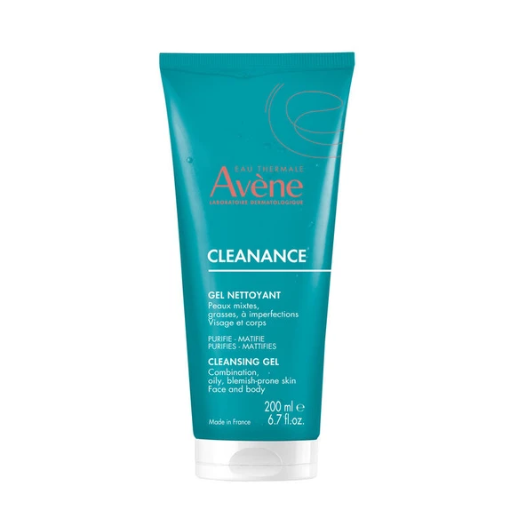 Avene Cleanance Karma ve Yağlı Ciltler İçin Temizleme Jeli 200 ml ürün görseli 1