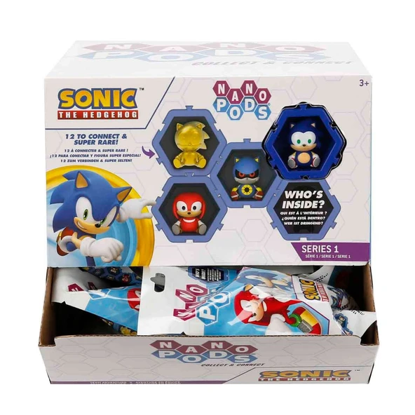 S00402785 -SUN-WST-FİGÜR SONIC NANO PODS SÜRPRİZ PAKET(SONIC) 24D. ürün görseli 1