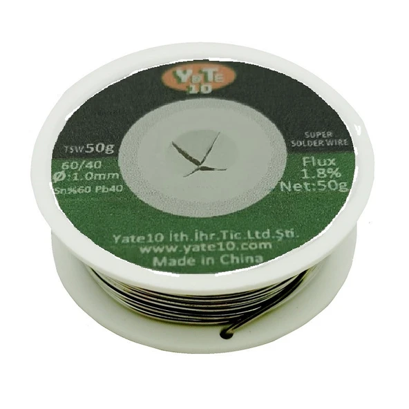 Yate10 50g 60/40 1mm Lehim Teli ürün görseli 1