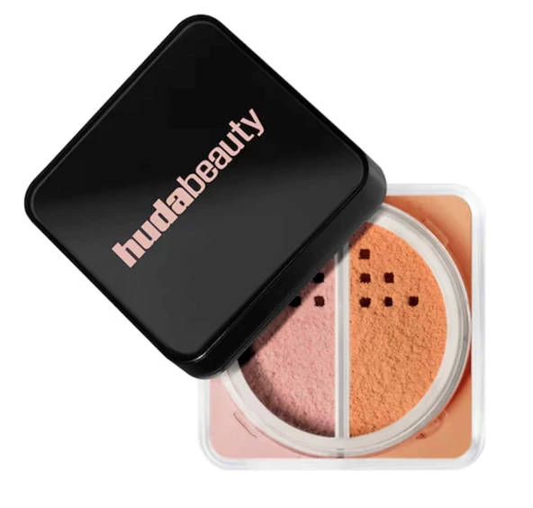 Huda Beauty Easy Bake Loose Powder Duo - Sabitleyici Toz Pudra Pink Pumpkin ürün görseli 1