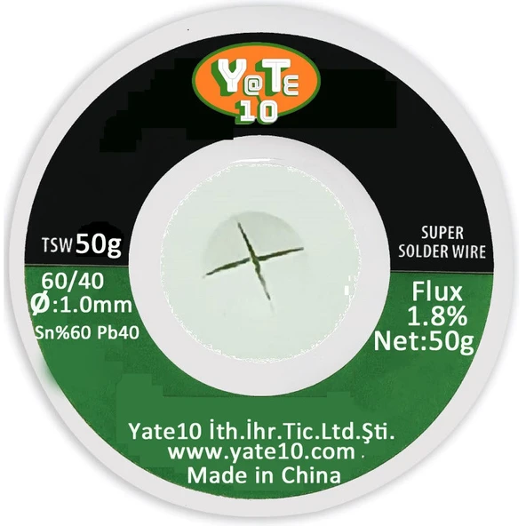 Yate10 50g 60/40 1mm Lehim Teli - Resim 2