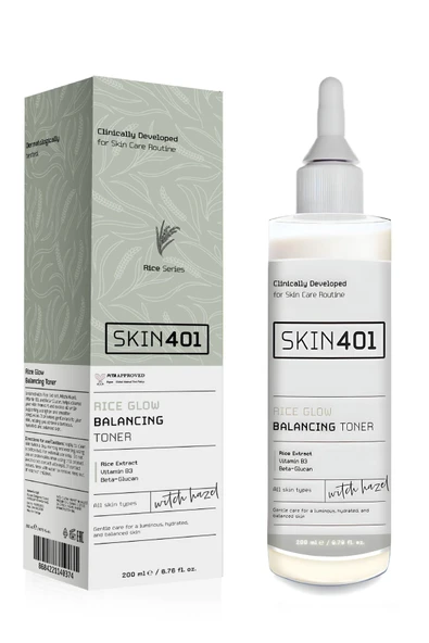 SKİN401 Pirinç Özlü Aydınlatıcı Dengeleyici Tonik 200ml (%100 Vegan) ürün görseli 1