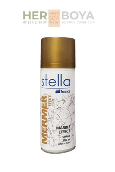 Bianca Stella Mermer Efekti Spreyi Altın 200Ml ürün görseli 1