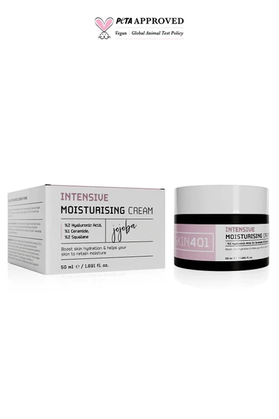 SKİN401 Günlük Su Bazlı Yoğun Nemlendiricili Yüz Kremi 50ml (24 Saat Etkili) ürün görseli 1