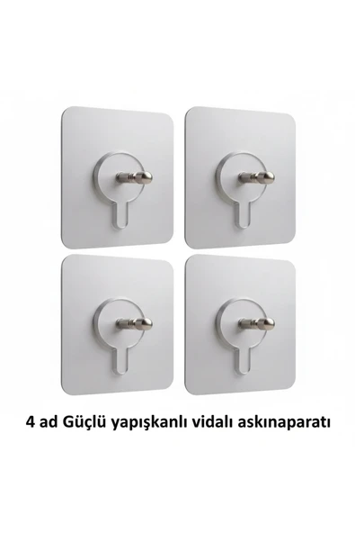Rembox 4 ad Ultra Güçlü Yapışkanlı Vidalı Askı Aparatı ürün görseli 1